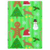 Porte-bloc Joli Noël Collage Motif de vacances (Dos)