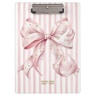 Porte-bloc Joli Nœud en Or Rose Confetti