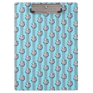 Porte-bloc Joli ours en peluche à motif myrtille et rayures