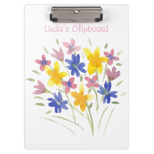 Porte-bloc Joli Porte - bloc couleur aquarelle (Devant)