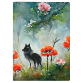 Porte-bloc Joli porte - bloc d'animal sauvage floral (Dos)