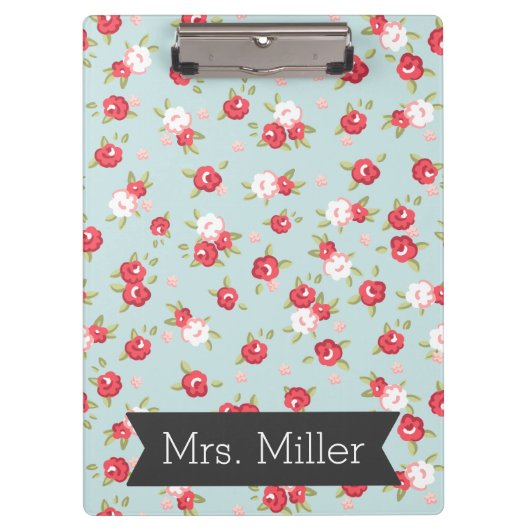 Porte-bloc Joli Porte - bloc Floral - Personnaliser (Devant)