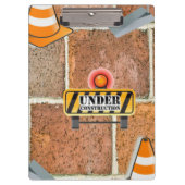 Porte-bloc Joli Porte-documents en construction  (Devant)
