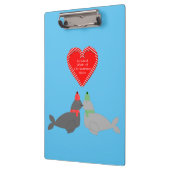 Porte-bloc Joli Seals de baiser de Noël (Gauche)