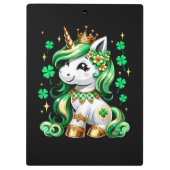Porte-bloc Joli Shamrock Licorne St Patrick (Dos)