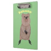 Porte-bloc Joli sourire mignon dessin animé quokka (Gauche)