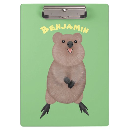 Porte-bloc Joli sourire mignon dessin animé quokka (Devant)