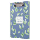 Porte-bloc Jolie aquarelle Feuilles botaniques avec nom (Gauche)