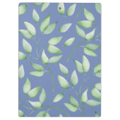 Porte-bloc Jolie aquarelle Feuilles botaniques avec nom (Dos)