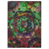 Porte-bloc Jolie flambée de fleurs Abstraite (Dos)