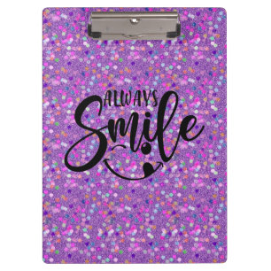 Porte-bloc Jolie Parties scintillant élégante Toujours Sourir