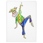 Porte-bloc Jolie vache dansante Whimsical (Dos)