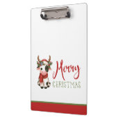 Porte-bloc Jolie vache de Noël mignonne (Gauche)