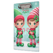 Porte-bloc Jolies elfes de Noël (Gauche)