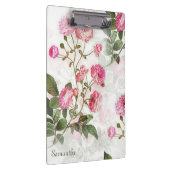 Porte-bloc Jolies Fleurs Roses Ajouter Votre Nom (Swatch)