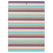 Porte-bloc Jolies rayures bleues marron (Dos)