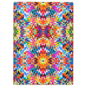 Porte-bloc Jolis carrés abstraits colorés (Dos)