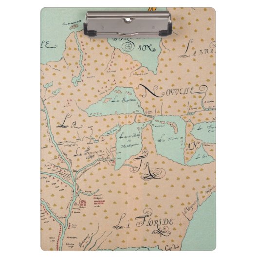 PORTE-BLOC JOLLIET : L'AMÉRIQUE DU NORD 1674 (Devant)