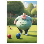 Porte-bloc Jolly Lawn Bowler Man, (Dos)