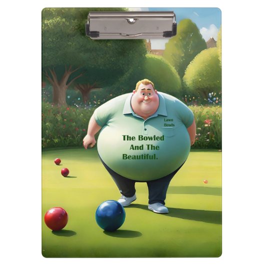 Porte-bloc Jolly Lawn Bowler Man, (Devant)