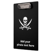 Porte-bloc Jolly roger drapeau de pirate (Gauche)
