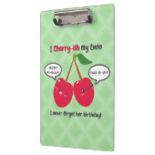 Porte-bloc Jote Red Cherry Kawaii Twins Anniversaire (Gauche)