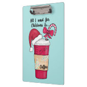 Porte-bloc Jote Red Santa Hat Café Sucre de canne Noël (Gauche)