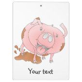 Porte-bloc Jouer porc dans une flaque boueuse (Dos)