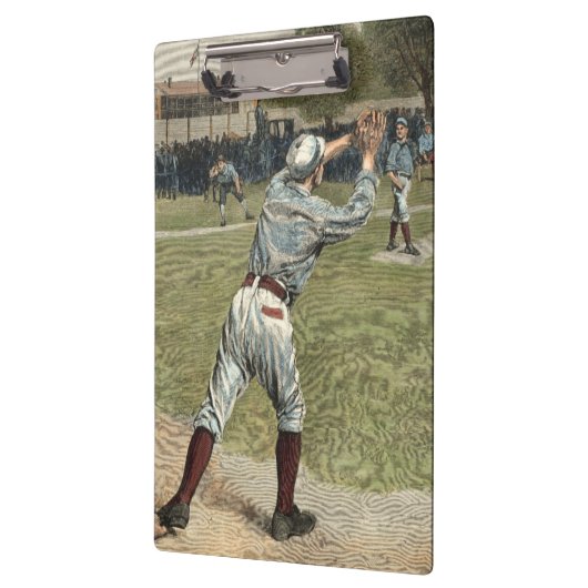 Porte-bloc Joueur de baseball lancé à la deuxième base (Gauche)