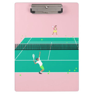 Porte-bloc Joueur de Match Art Moderne Pink Green