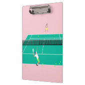 Porte-bloc Joueur de Match Art Moderne Pink Green (Gauche)