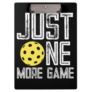 Porte-bloc Joueur de Pickleball "Juste une partie de plus"