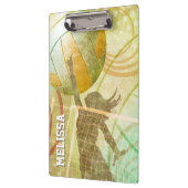 Porte-bloc Joueuse de volley-ball sur le net (Gauche)