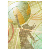 Porte-bloc Joueuse de volley-ball sur le net (Dos)