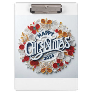 Porte-bloc "Jour de Noël lunatique 2024 : Papier Art Letterin