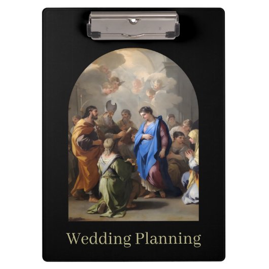 Porte-bloc Journal de planification de mariage catholique de (Devant)