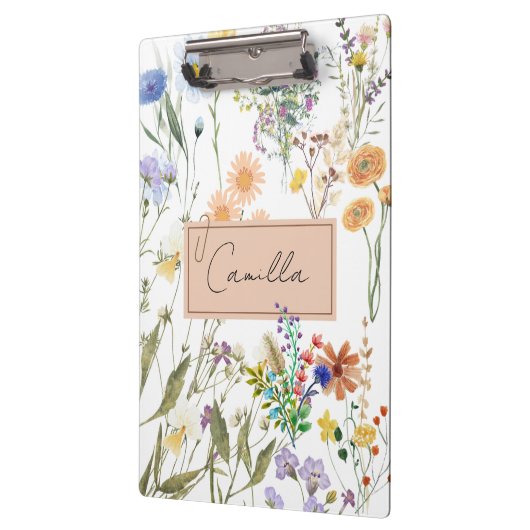 Porte-bloc Journal personnalisé fleur sauvage Noteboo Customi (Gauche)