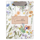 Porte-bloc Journal personnalisé fleur sauvage Noteboo Customi (Devant)