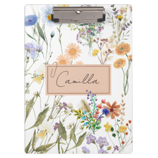 Porte-bloc Journal personnalisé fleur sauvage Noteboo Customi