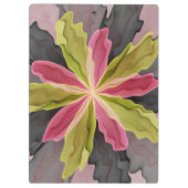 Porte-bloc Joy, Vert rose Anthracite Imaginaire Fleur Fractal (Dos)