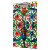 Porte-bloc Joyaux Tons Médiéval Fleurs Manuscrits Scrolls (Gauche)