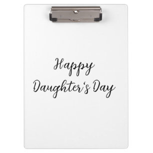 Porte-bloc Joyeuse fête des filles texte minimal simple ajout