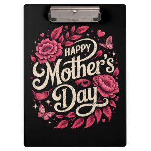 Porte-bloc Joyeuse Fête des Mères Maman Florale Mignonne