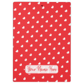 Porte-bloc Joyeuse Saint-Valentin Moderne Motif d'Amour (Dos)