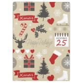 Porte-bloc Joyeuses fêtes (Dos)