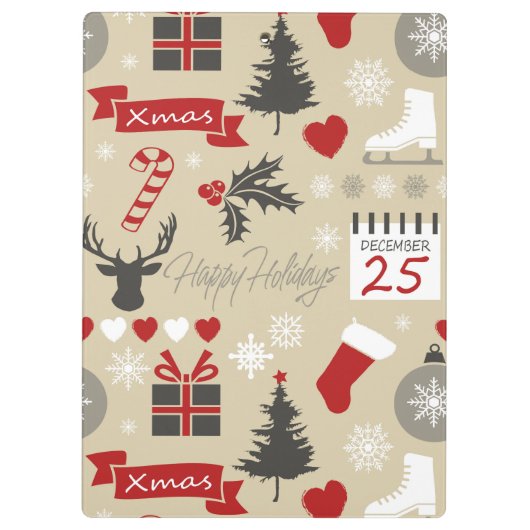 Porte-bloc Joyeuses fêtes (Dos)