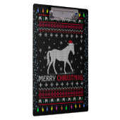 Porte-bloc Joyeux Cheval de Noël avec chapeau de Père Noël (Swatch)