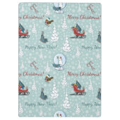 Porte-bloc Joyeux motif de Noël (Dos)