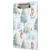 Porte-bloc Joyeux Motif des Snowmen (Gauche)