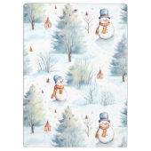 Porte-bloc Joyeux Motif des Snowmen (Dos)